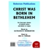 Thiman - Christ Was Born At Bethlehem