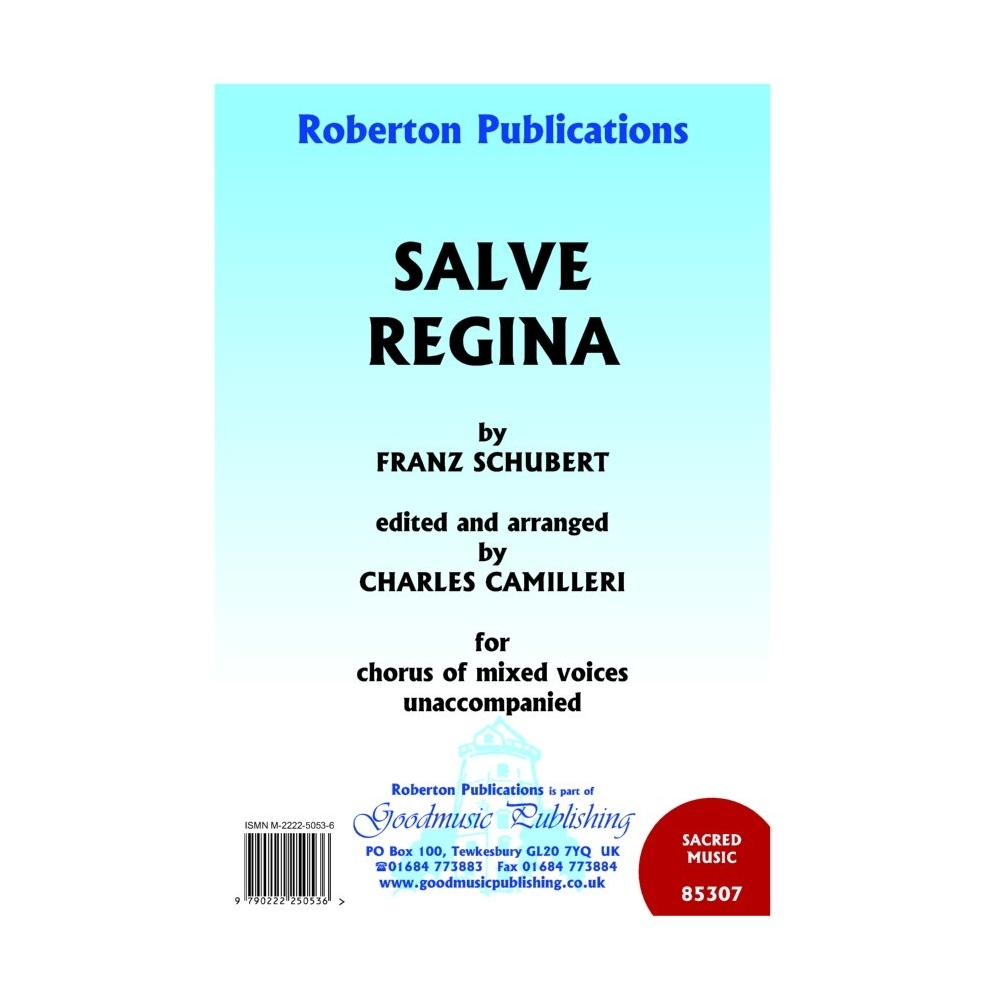 Schubert - Salve Regina (arr.Camilleri)