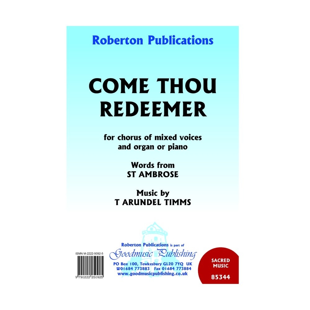 Timms - Come Thou Redeemer
