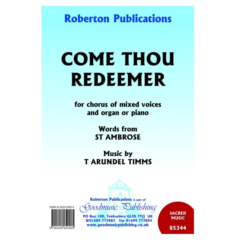 Timms - Come Thou Redeemer
