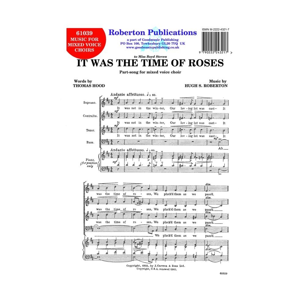 Roberton - It Was the Time of Roses