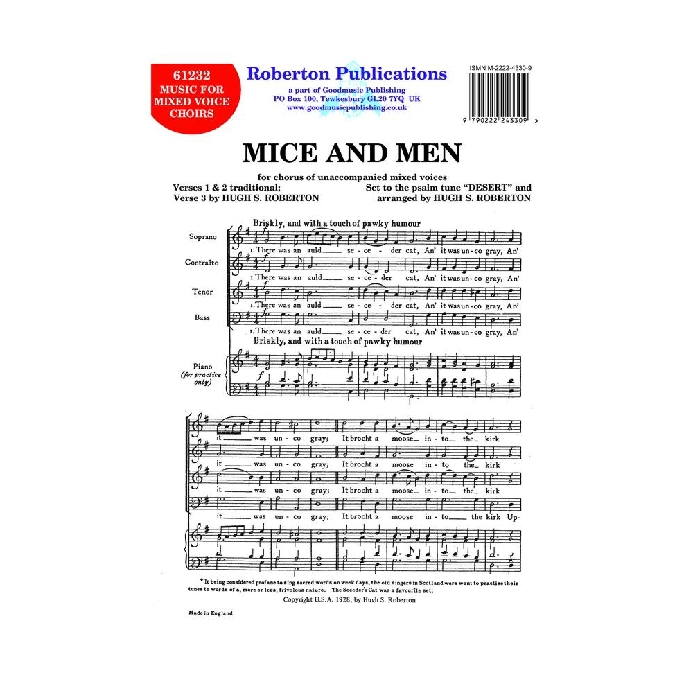 Roberton - Mice and Men (Psalm Tune Desert)