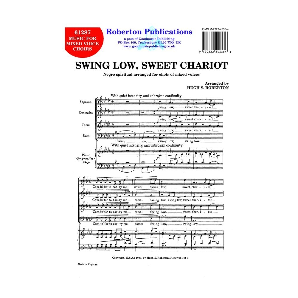 Roberton - Swing Low Sweet Chariot