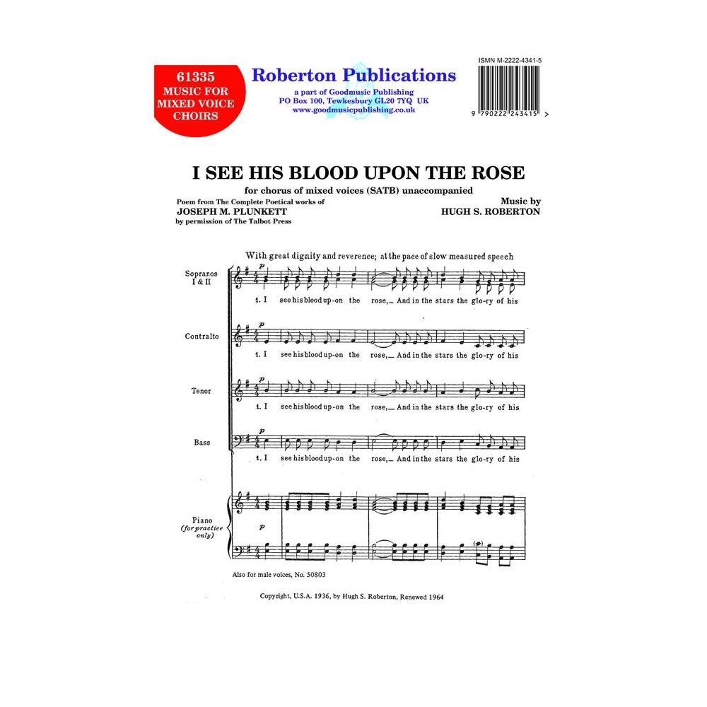 Roberton - I See His Blood Upon the Rose