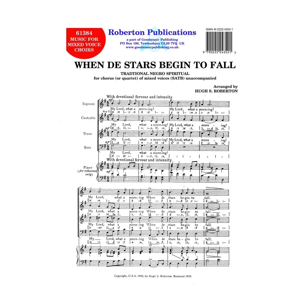 Roberton - When De Stars Begin To Fall