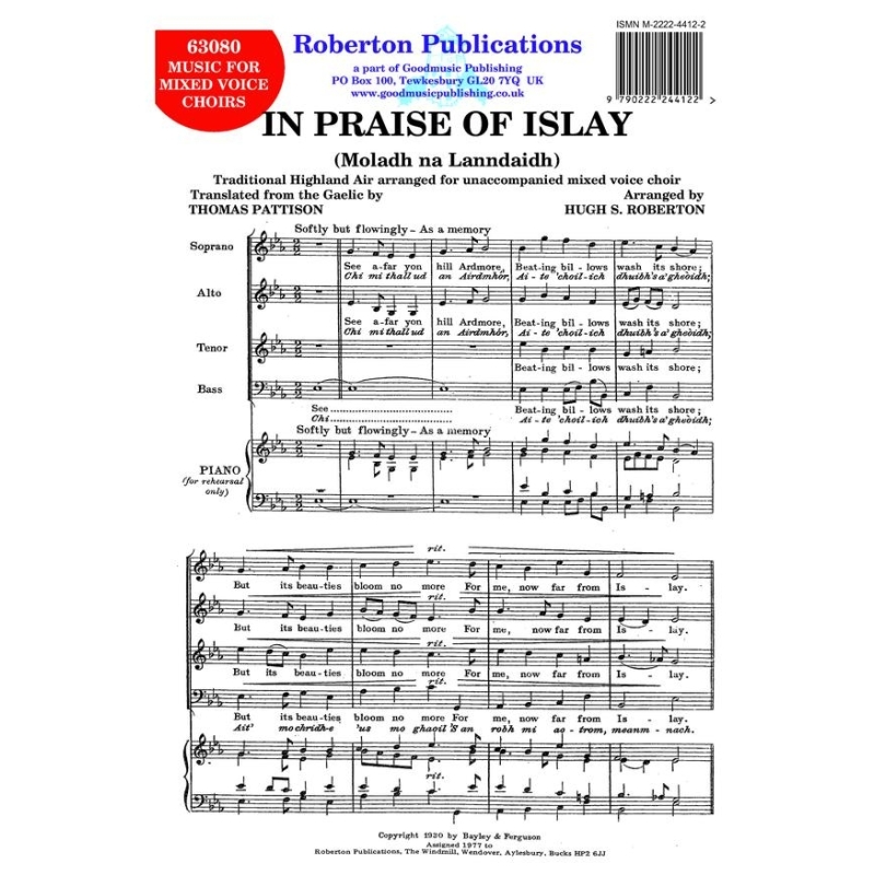 Roberton - In Praise of Islay (Eng/Gaelic)