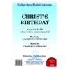 Camilleri - Christ's Birthday