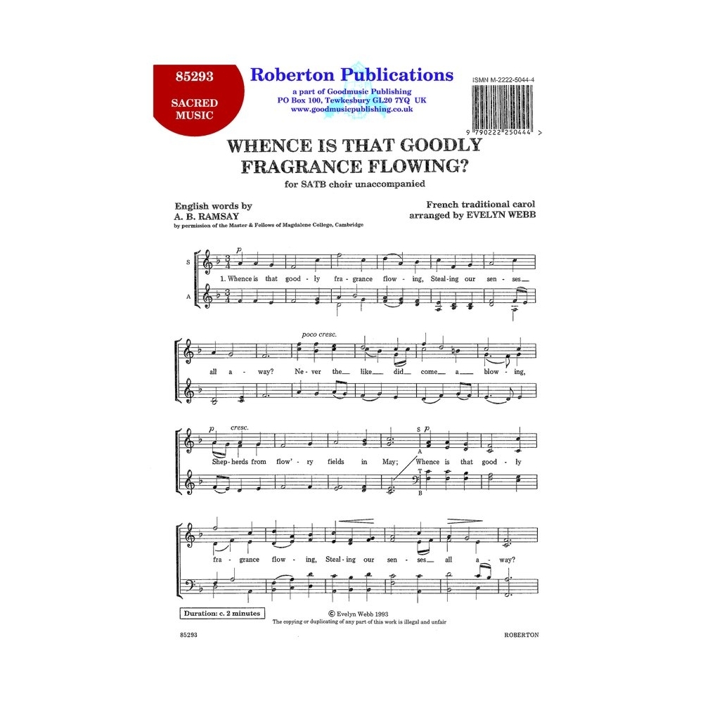 Webb - Whence Is That Goodly Fragrance