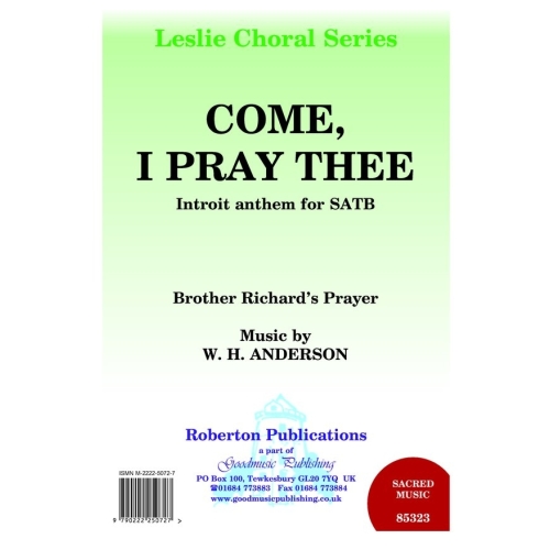 Anderson - Come I Pray Thee