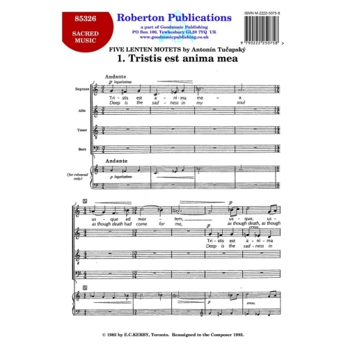 Tucapsky - 5 Lenten Motets...