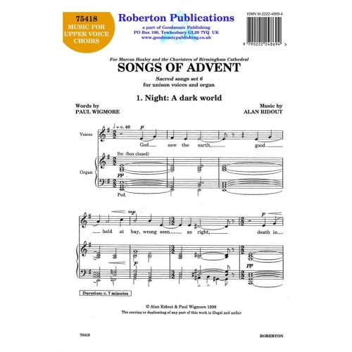 Ridout - Songs of Advent