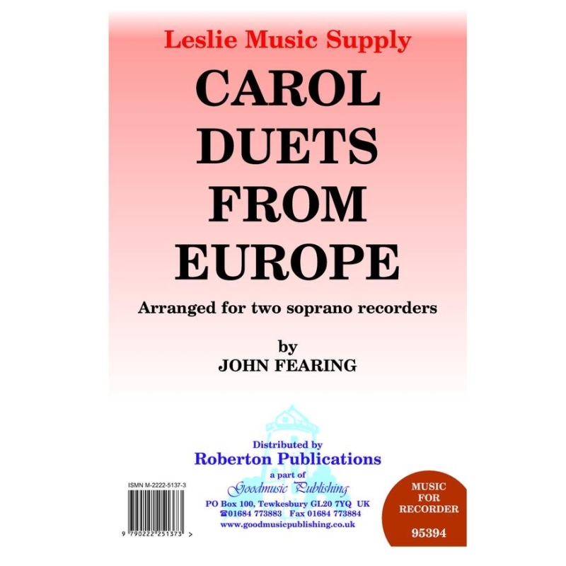 Fearing - Carol Duets from Europe