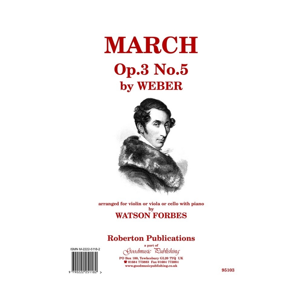 Weber - March Op.3 No.5 (vln or vla or vc)