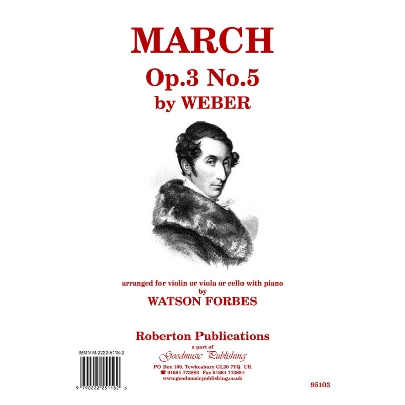 Weber - March Op.3 No.5 (vln or vla or vc)
