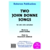 Arnold, M - Two John Donne Songs