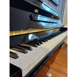 Yamaha B1 TC3 Transacoustic Upright Piano in Black Polyester and brass fittings