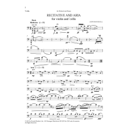 Recitative and Aria - John Manduell, for Violin and Viola (or Cello)