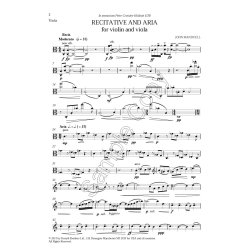 Recitative and Aria - John Manduell, for Violin and Viola (or Cello)