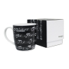 Bone China Boxed Mug Arpeggio Black