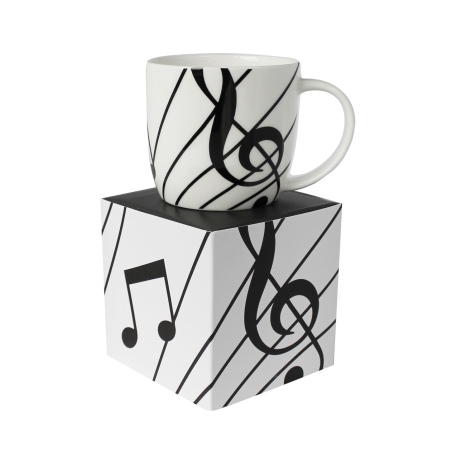 Bone China Boxed Mug Sonata White