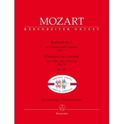 Mozart W.A. - Concerto for Violin No.3 in G (K.216) (Urtext).