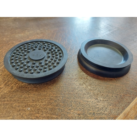 Castor cups 60mm (rubber)