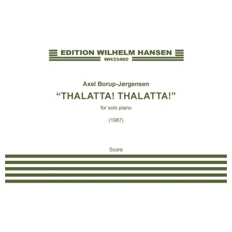 Borup-Jørgensen, Axel - Thalatta! Thalatta!