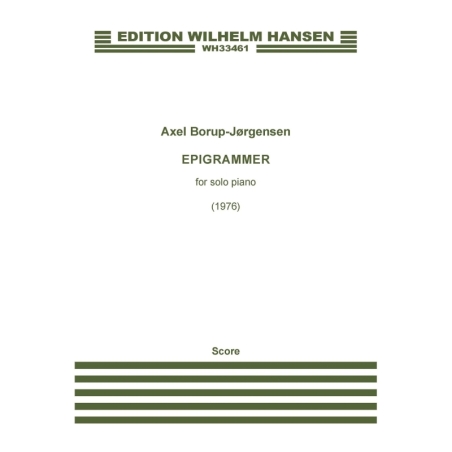 Borup-Jorgensen, Axel - Epigrammer, Op. 87
