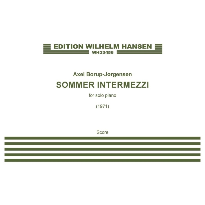 Borup-Jorgensen, Axel - Sommer Intermezzi Op.65