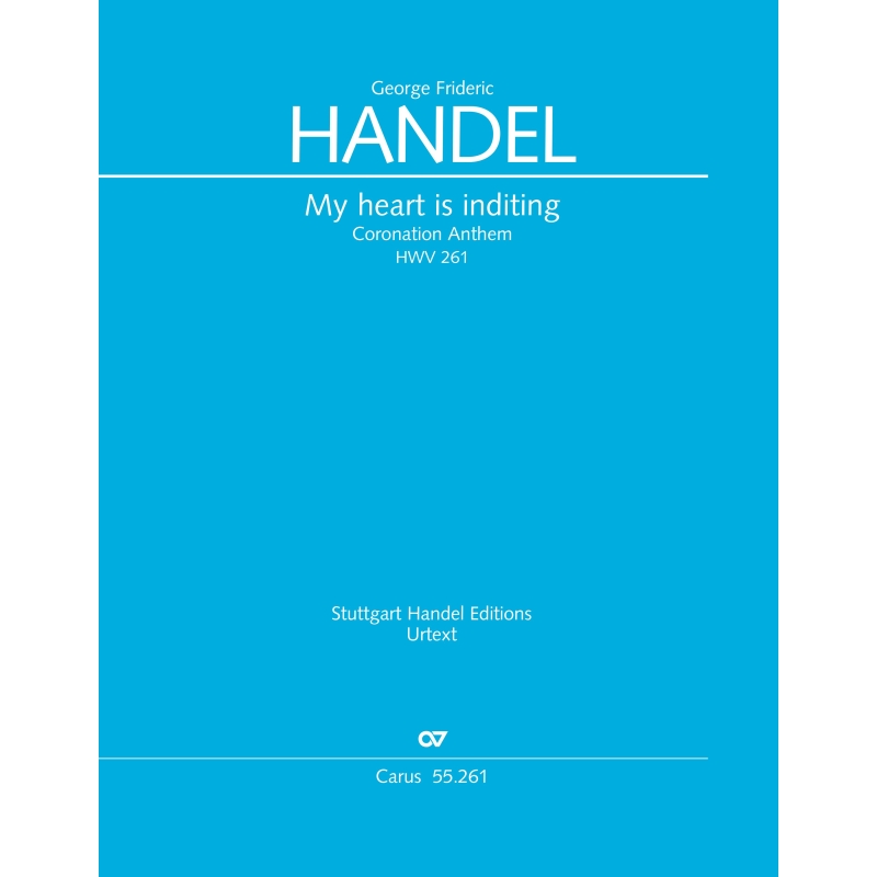 Handel, G. F. - My Heart Is Inditing (Full Score)