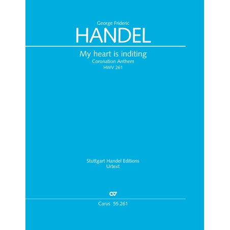 Handel, G. F. - My Heart Is Inditing (Full Score)