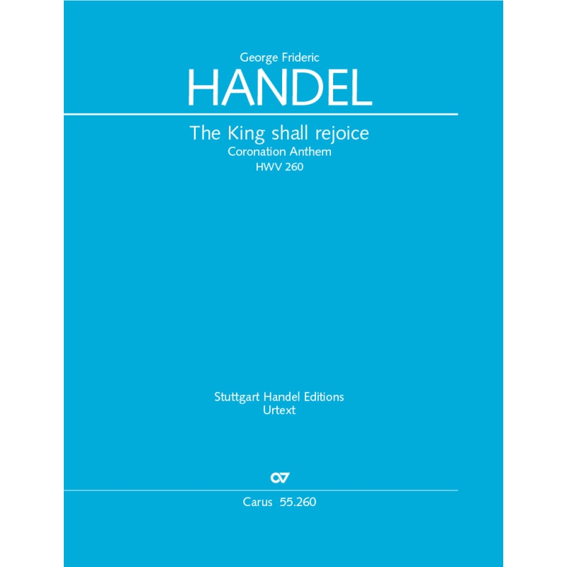 Handel, G. F. - The King Shall Rejoice (Full Score)