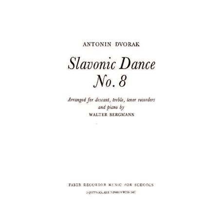 Dvorak, Antonin - Slavonic Dance No.8 (recorder ensemble)