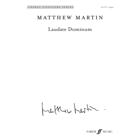 Martin, Matthew - Laudate Dominum. SATB (CSS)