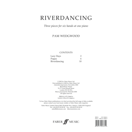 Pam Wedgwood - Riverdancing, 1 Piano 6 Hands