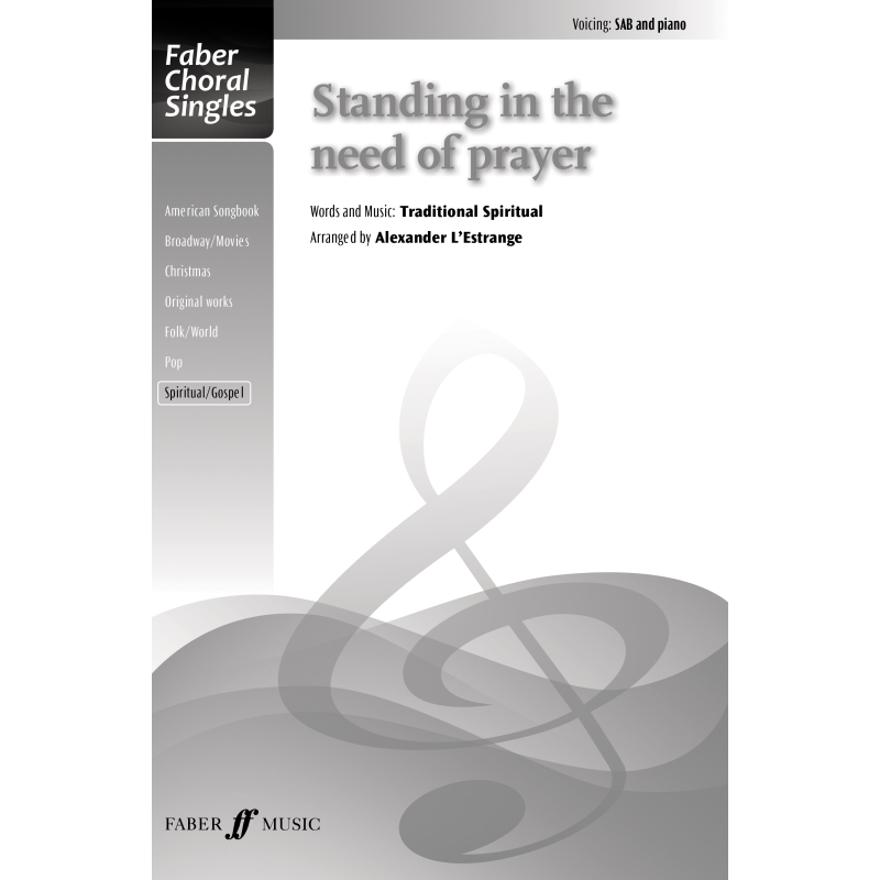 Standing in the need of prayer. (FCS)