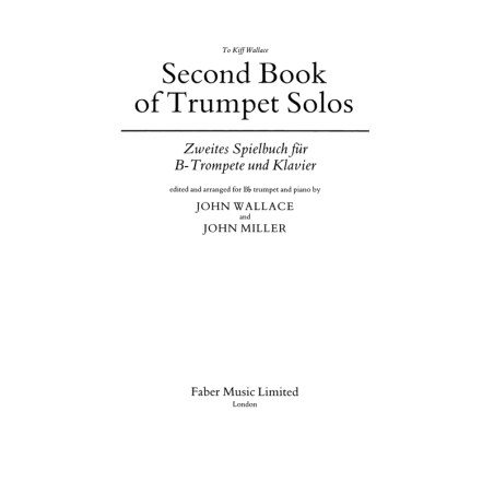 Wallace, J & Miller, J - Second Book of Trumpet Solos (part)
