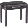 Stagg Piano Bench - Matte Rosewood Velvet Top