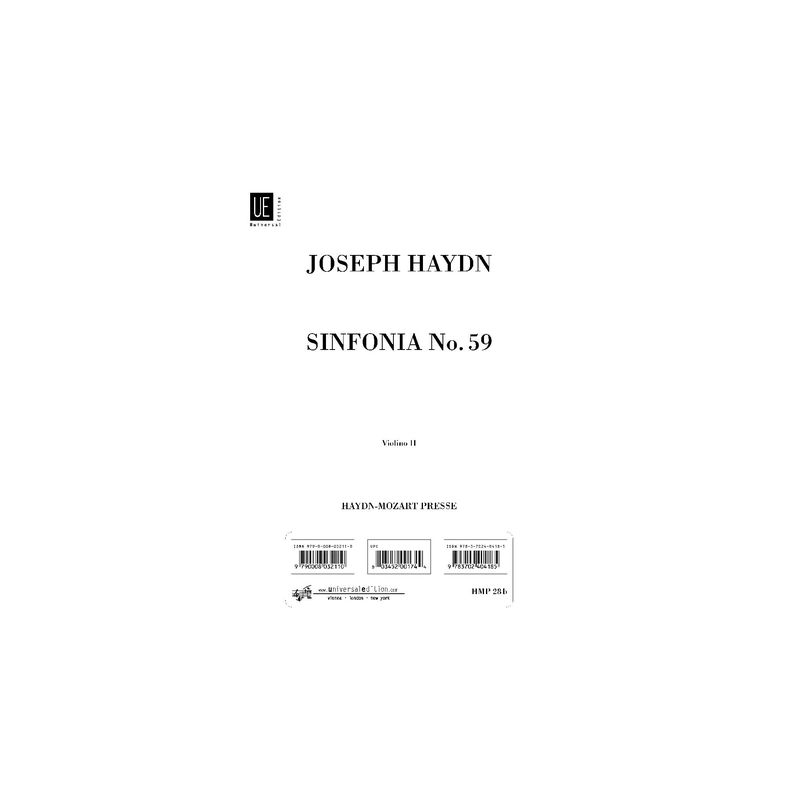 Haydn, Joseph - Symphony No. 59 " Fire-Symphony" Hob. I:59 