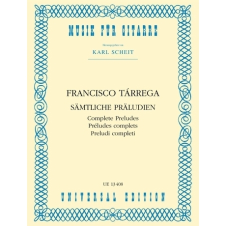 Tárrega, Francisco - Complete Preludes 