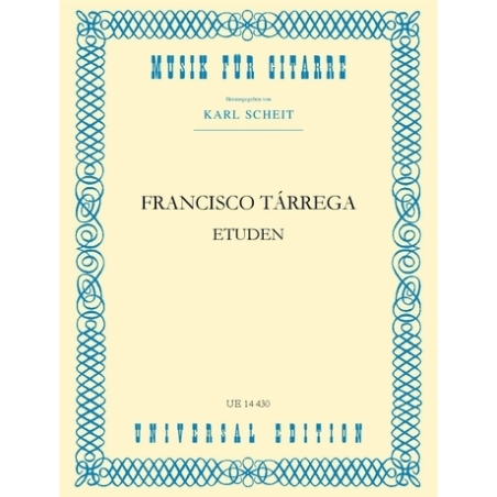 Tárrega, Francisco - Studies