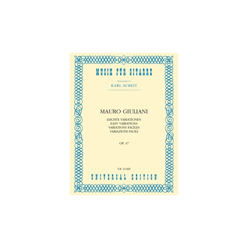 Giuliani, Mauro - Easy Variations on an Austrian Song op. 47 