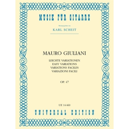 Giuliani, Mauro - Easy Variations on an Austrian Song op. 47 