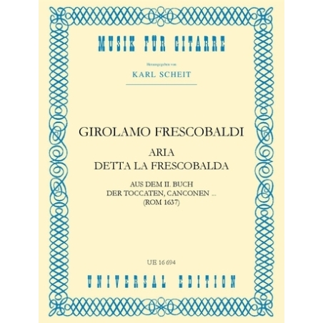 Frescobaldi, Girolamo - Aria detta la Frescobalda