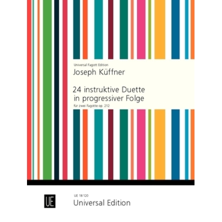 Kueffner, Joseph - 24 Instructive Duets in Progressive Sequence op. 212
