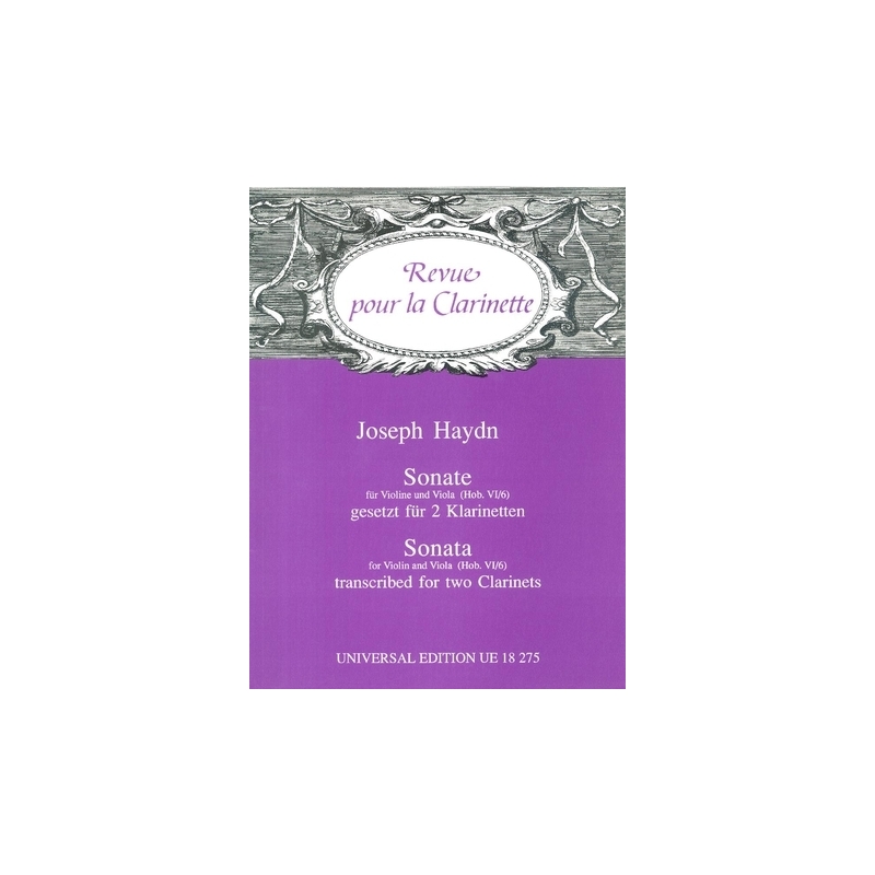 Haydn, Joseph - Sonata Hob. VI:6 