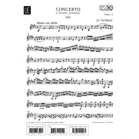 Hummel, Johann Nepomuk - Trumpet Concerto 