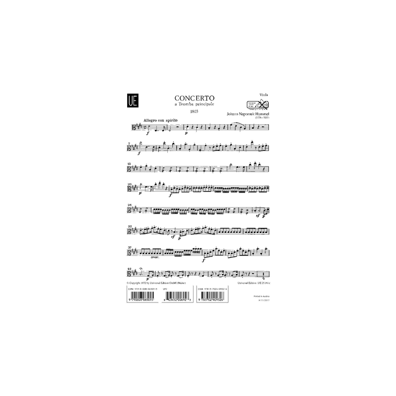 Hummel, Johann Nepomuk - Trumpet Concerto 