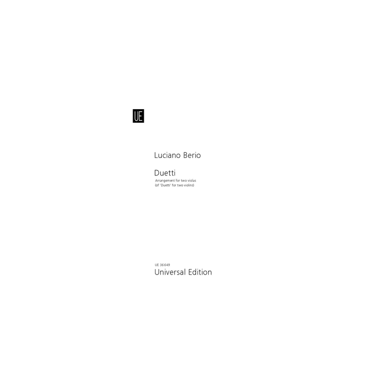 Berio, Luciano - Duetti 