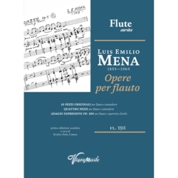 Mena, Luis Emilio - Opere per Flauto